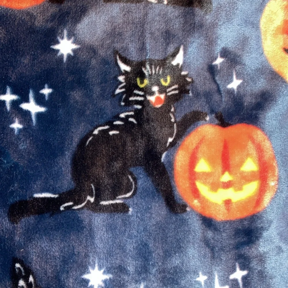 Wicked black cats Halloween throw blanket *FIRM PRICE*